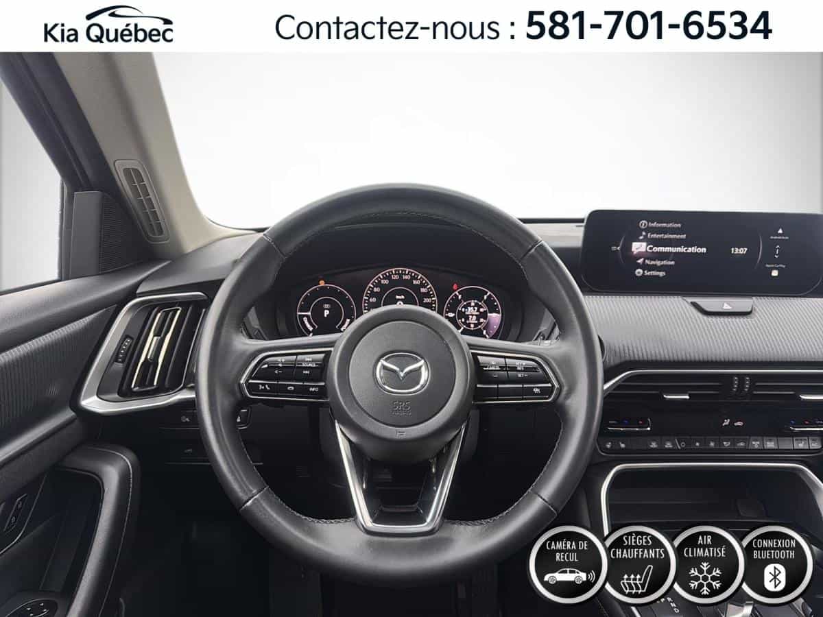 2025 Mazda CX-70 PHEV Gs-L *Awd *Toit *Cuir *Carplay *Bluetooth *A/C *Bizone - Image 9