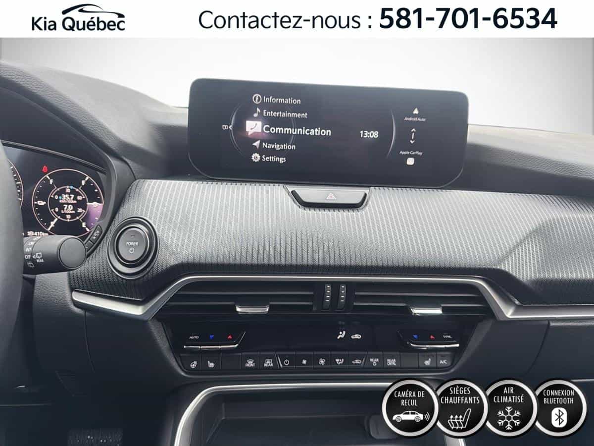 2025 Mazda CX-70 PHEV Gs-L *Awd *Toit *Cuir *Carplay *Bluetooth *A/C *Bizone - Image 19