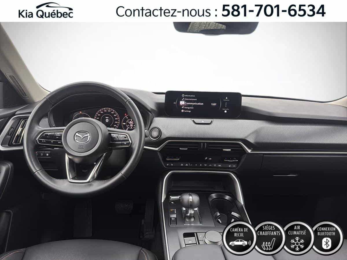 2025 Mazda CX-70 PHEV Gs-L *Awd *Toit *Cuir *Carplay *Bluetooth *A/C *Bizone - Image 15