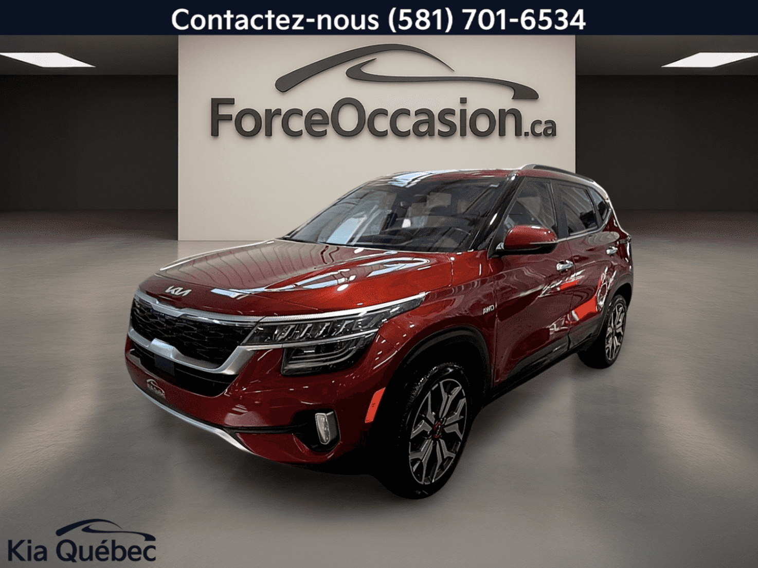 Image 1 Kia Seltos SX Turbo *AWD *TOIT *CUIR *GPS *CARPLAY *BLUETOOTH 2022