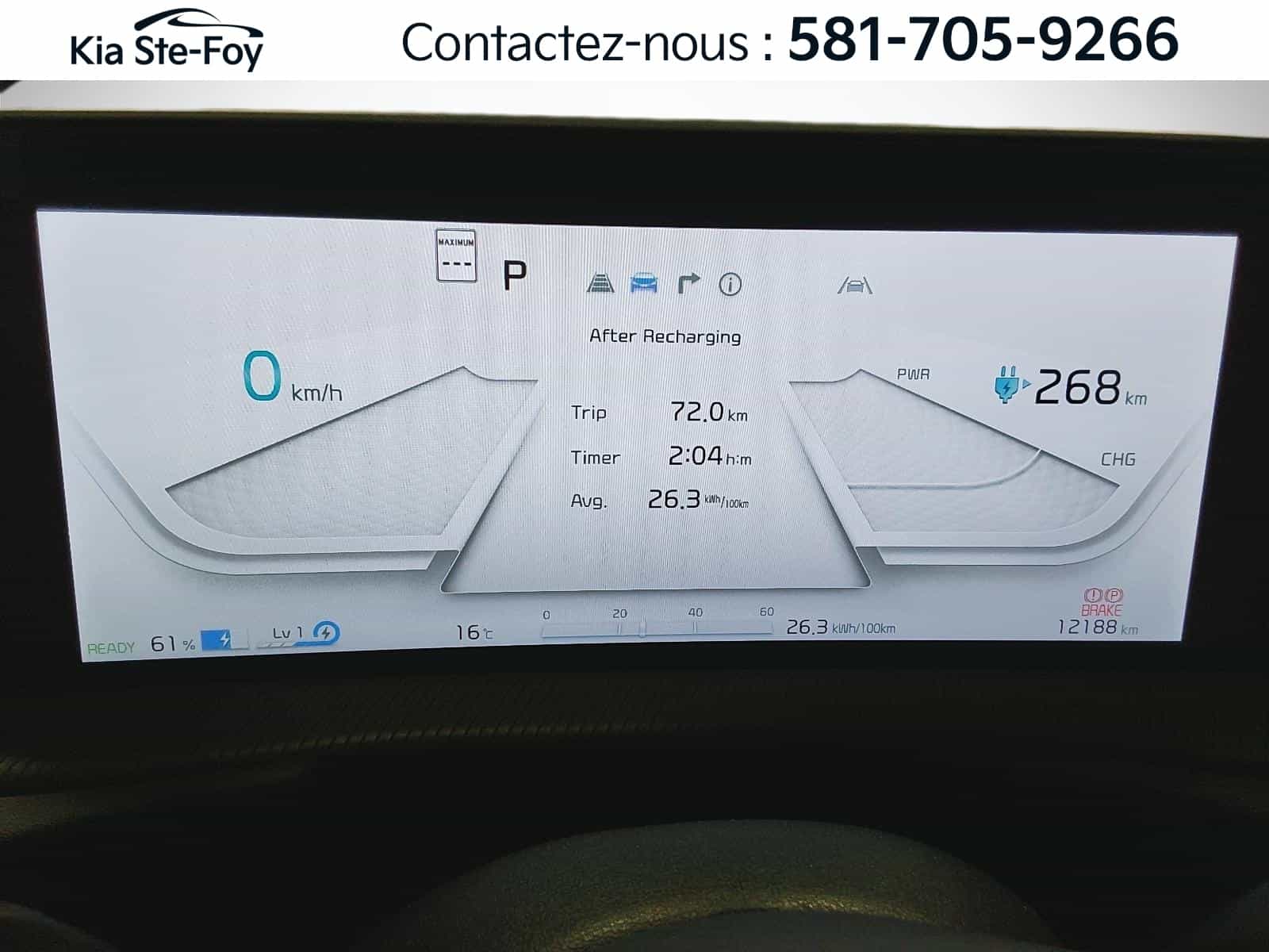 Image 14 Kia EV6 Gt-Line 1* Awd* 77.4Kwh* Carplay* Volant Chauffant 2024