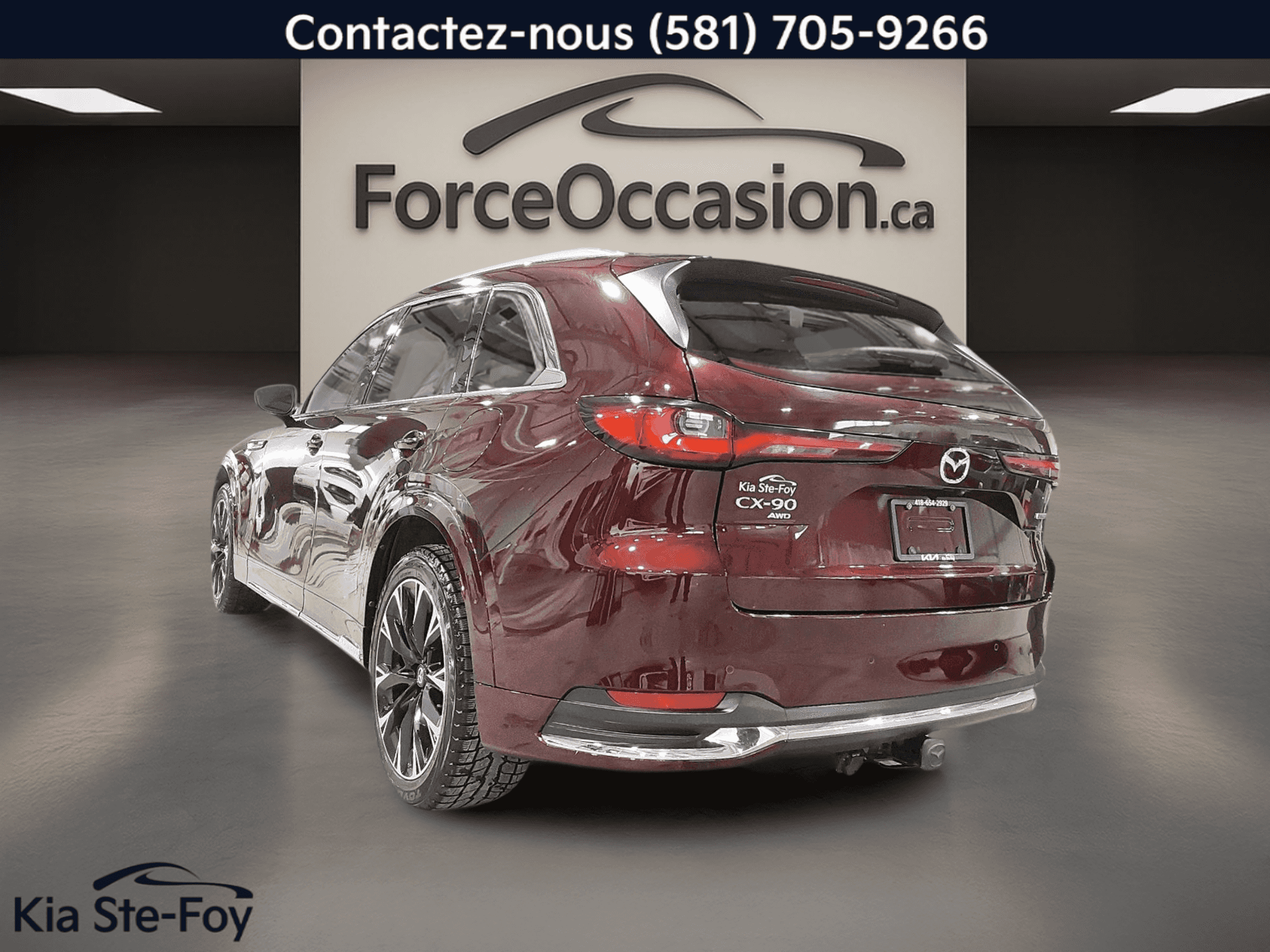 2024 Mazda CX-90 MHEV Signature* Awd* V6* 6Pass* Gps* Cuir* Toit Pano* Bizone* - Image 2