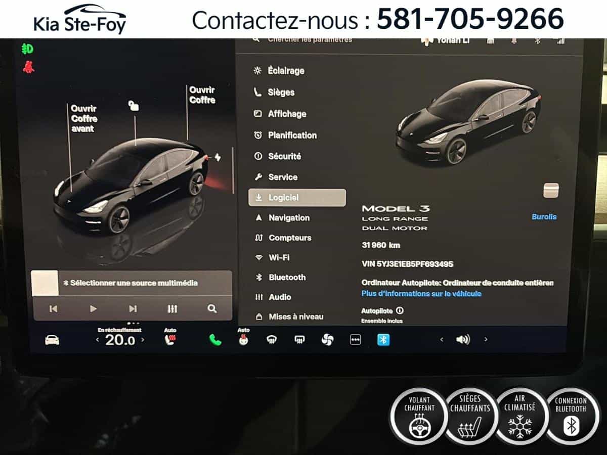 2023 Tesla Model 3 Long Range * Awd* Cruise* Gps * Volant Chauffant - Image 7