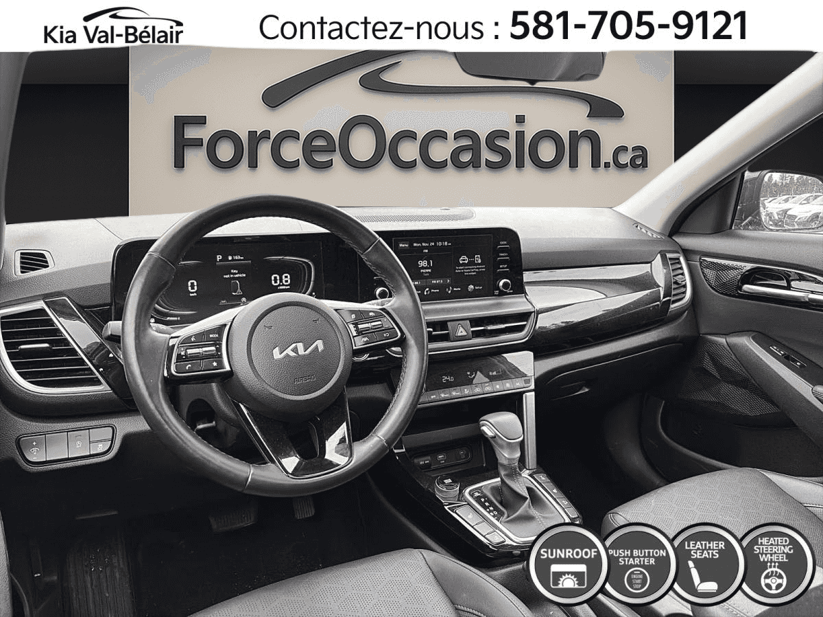 Image 4 Kia Seltos Ex *Awd *Toit *Cuir *Caméra *Carplay *Volant Chauff 2025