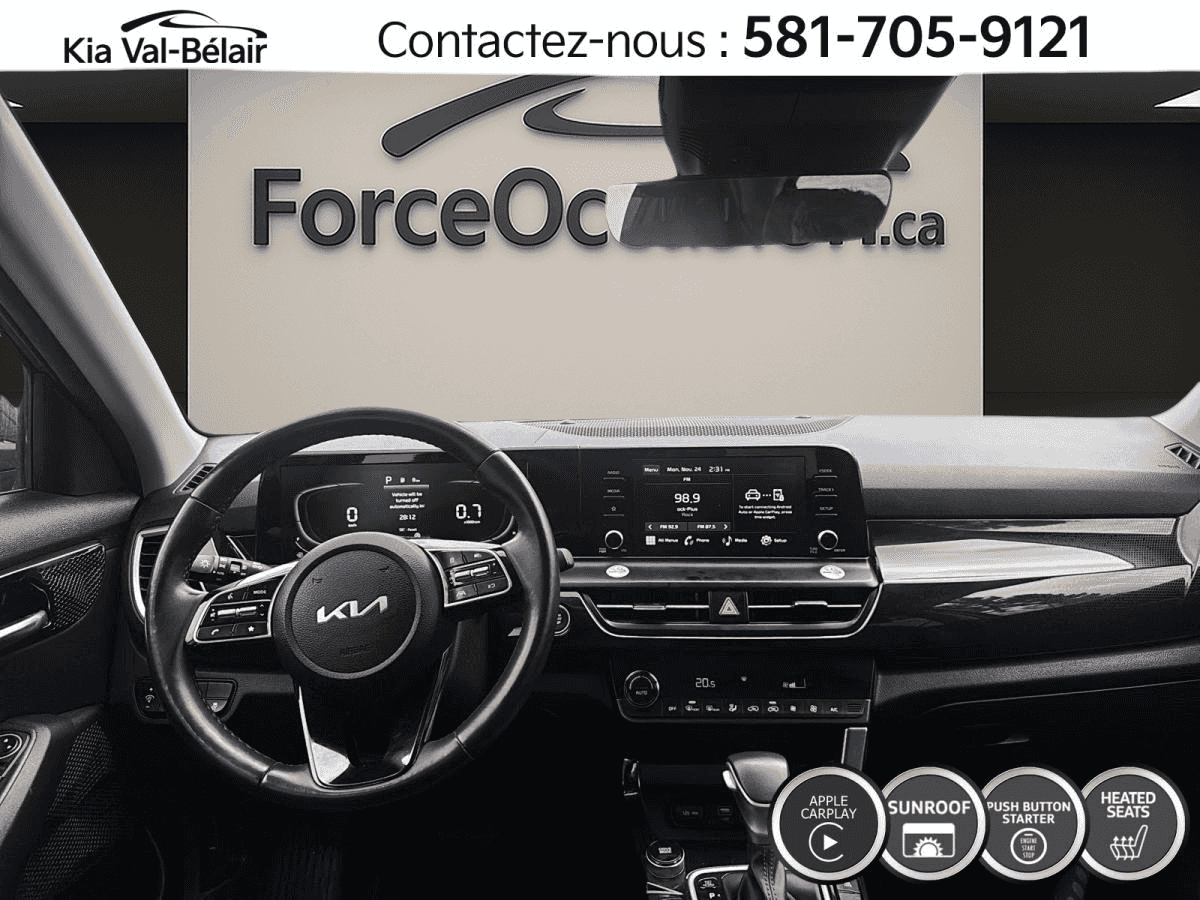 Image 6 Kia Seltos Ex *Awd *Toit *Cuir *Caméra *Carplay *Volant Chauff 2024
