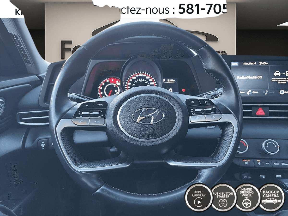 Image 16 Hyundai Elantra Preferred * Carplay * Bouton-Poussoir * Volant Chauff * 2023