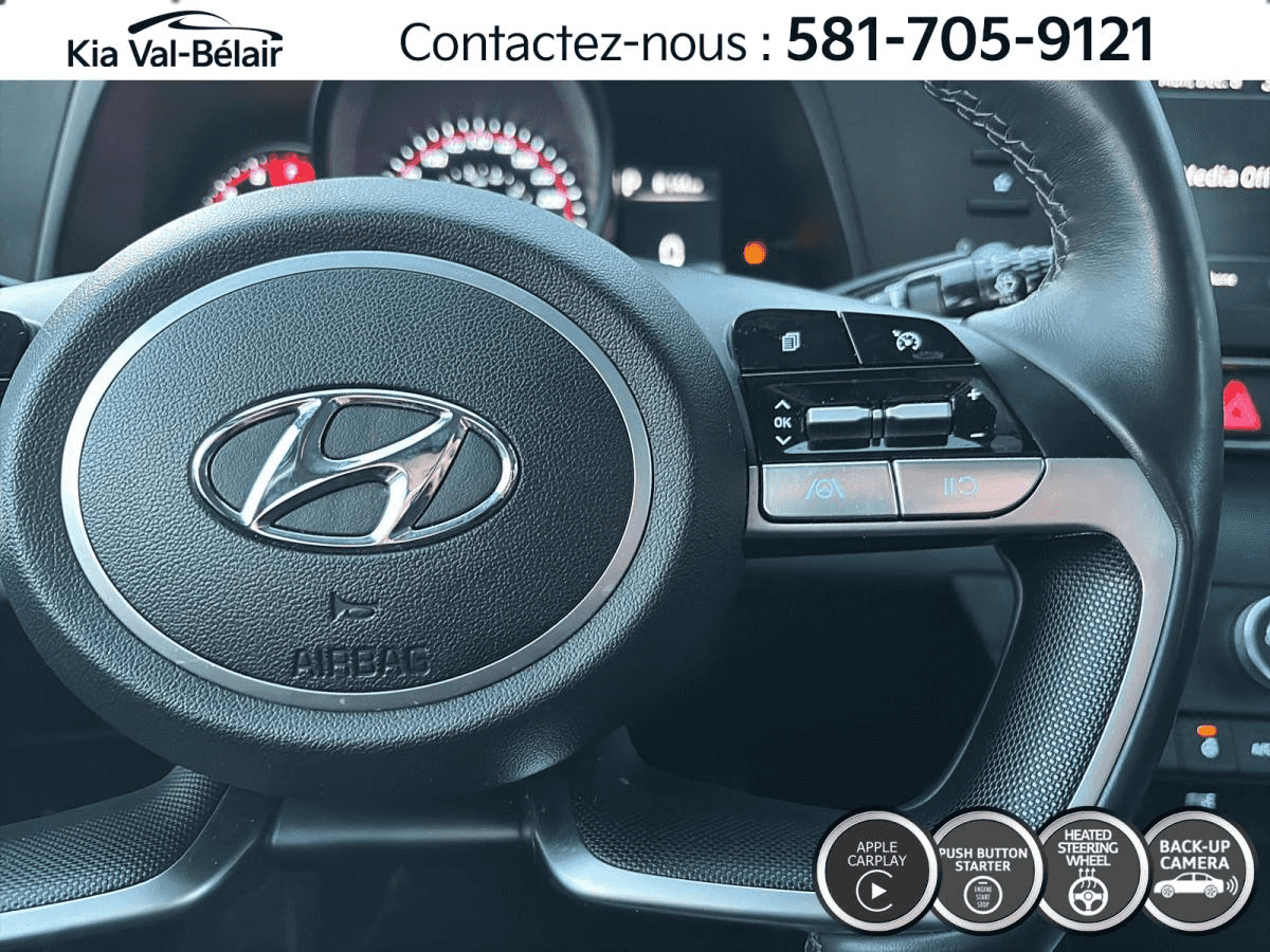 2023 Hyundai Elantra Preferred * Carplay * Bouton-Poussoir * Volant Chauff * - Image 18