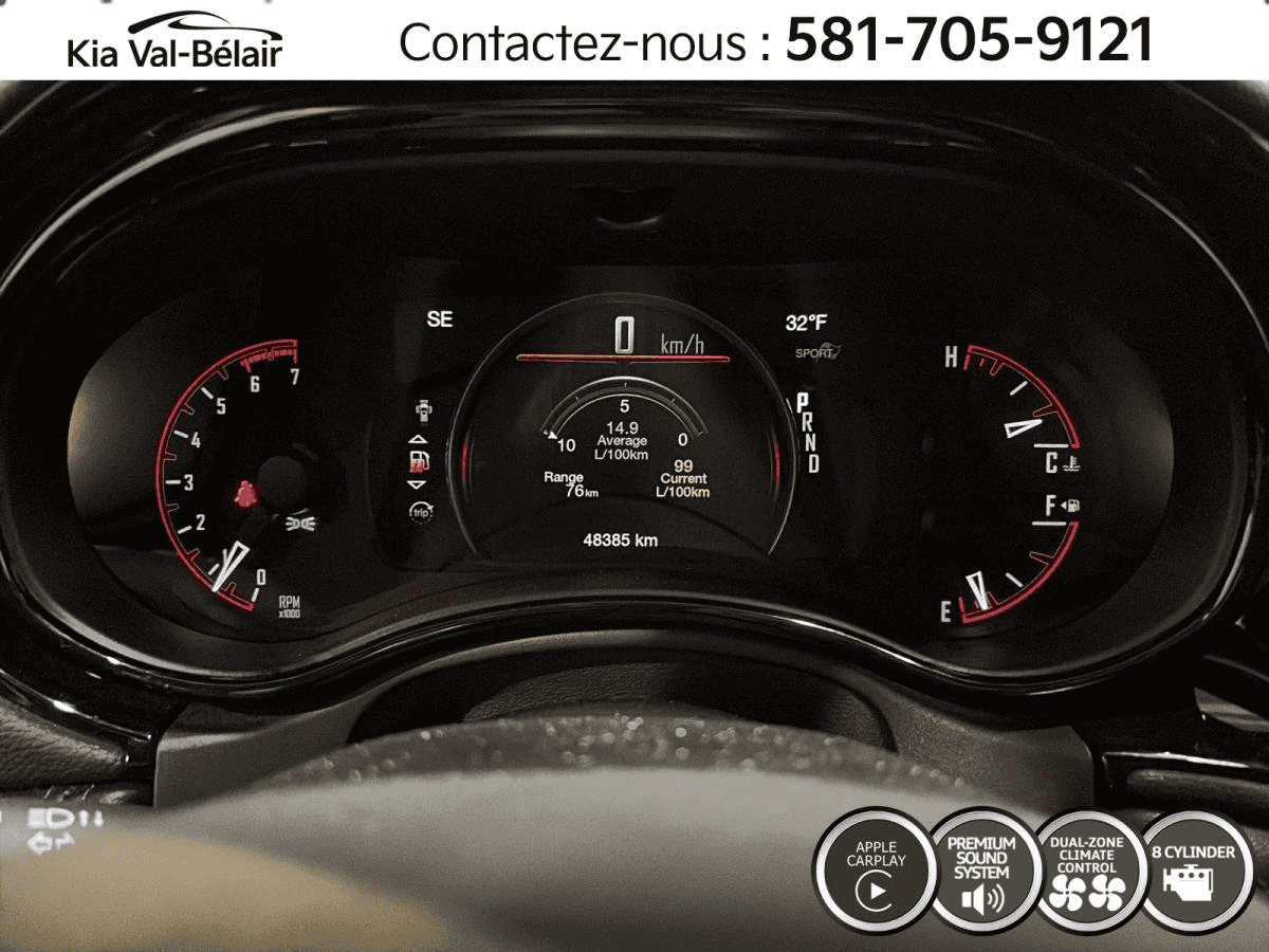 2025 Dodge Durango R/T Ti * 5.7L Hemi * V8 * 360Hp * Cuir * Toit * Carplay - Image 18