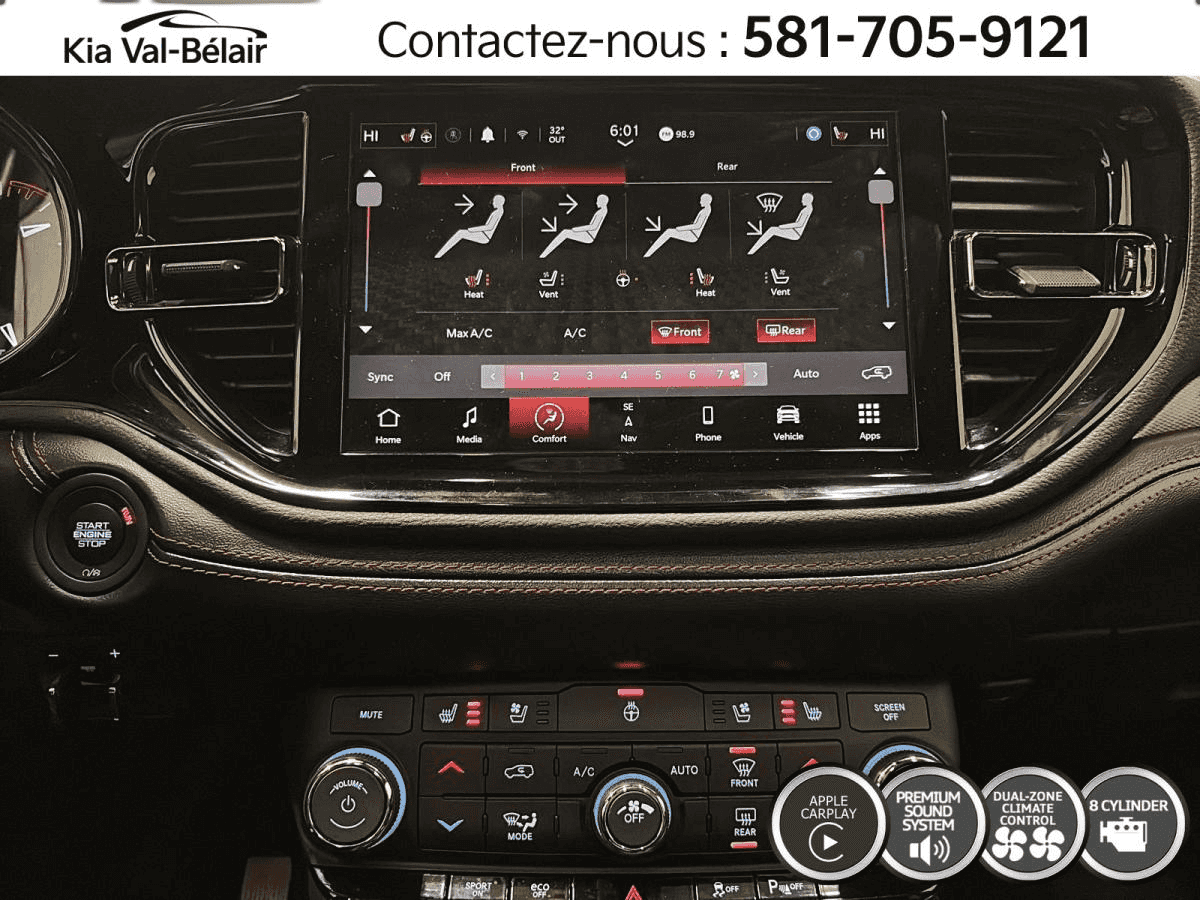 2025 Dodge Durango R/T Ti * 5.7L Hemi * V8 * 360Hp * Cuir * Toit * Carplay - Image 19