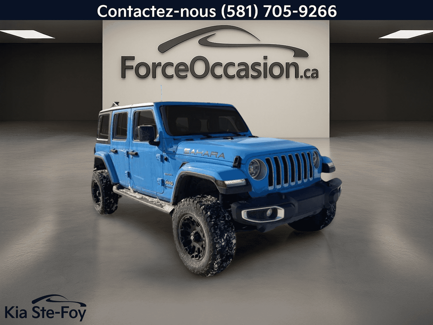 2021 Jeep Wrangler Unlimited Sahara* 4X4* Gps* Cuir* Volant Chauffant* - Image 3