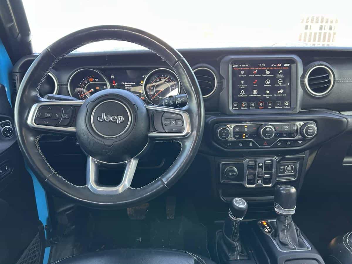 2021 Jeep Wrangler Unlimited Sahara* 4X4* Gps* Cuir* Volant Chauffant* - Image 4