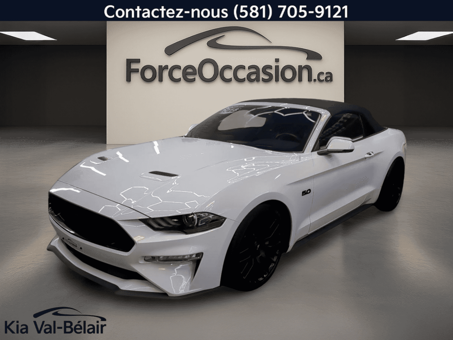 Image 1 Ford Mustang Gt Premium *V8 *460Hp *Cuir *Caméra *Décapotable 2018