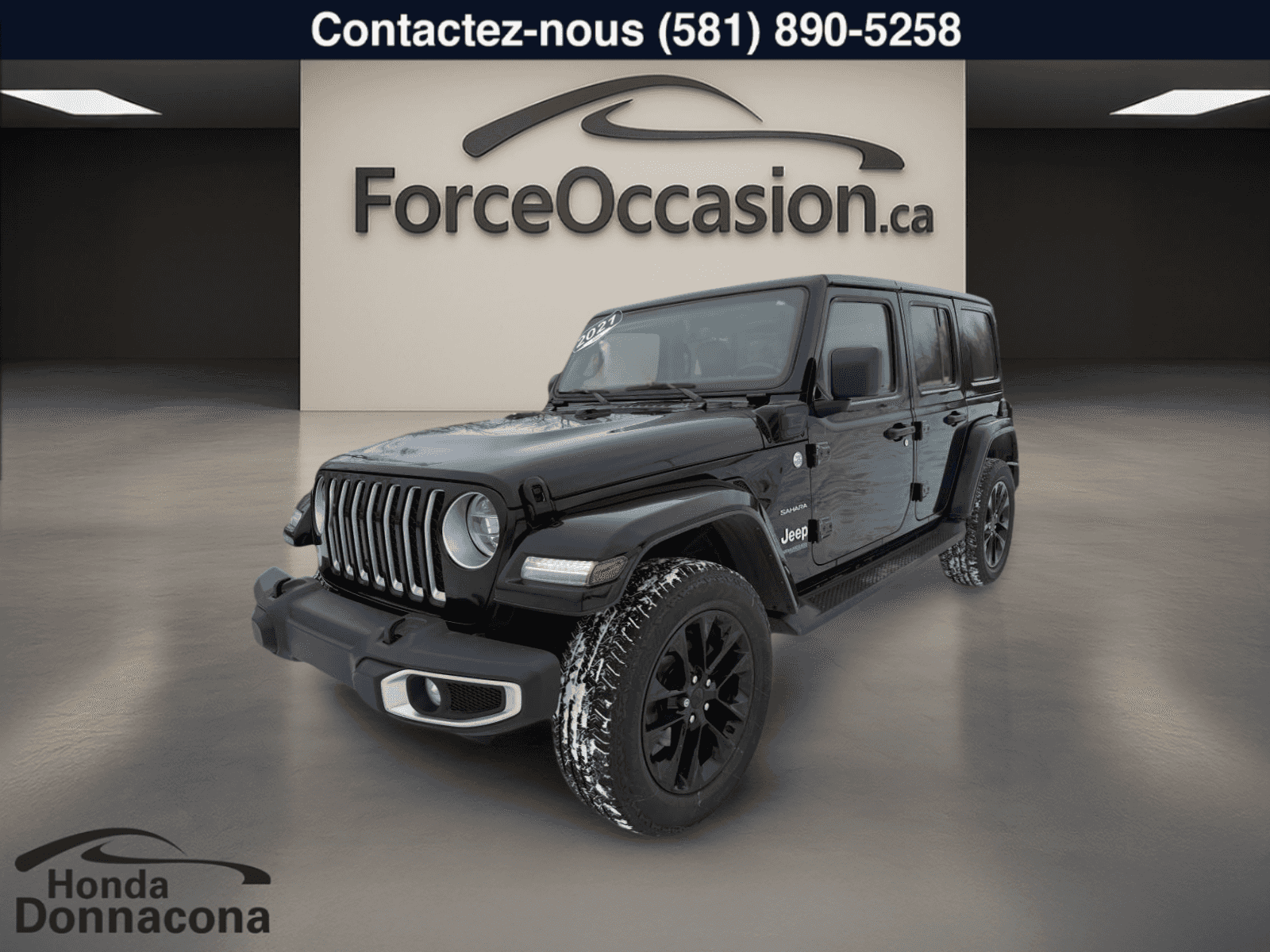 2021 Jeep Wrangler 4XE Unlimited Sahara 4x4 PHEV 4XE CUIR - Image 1