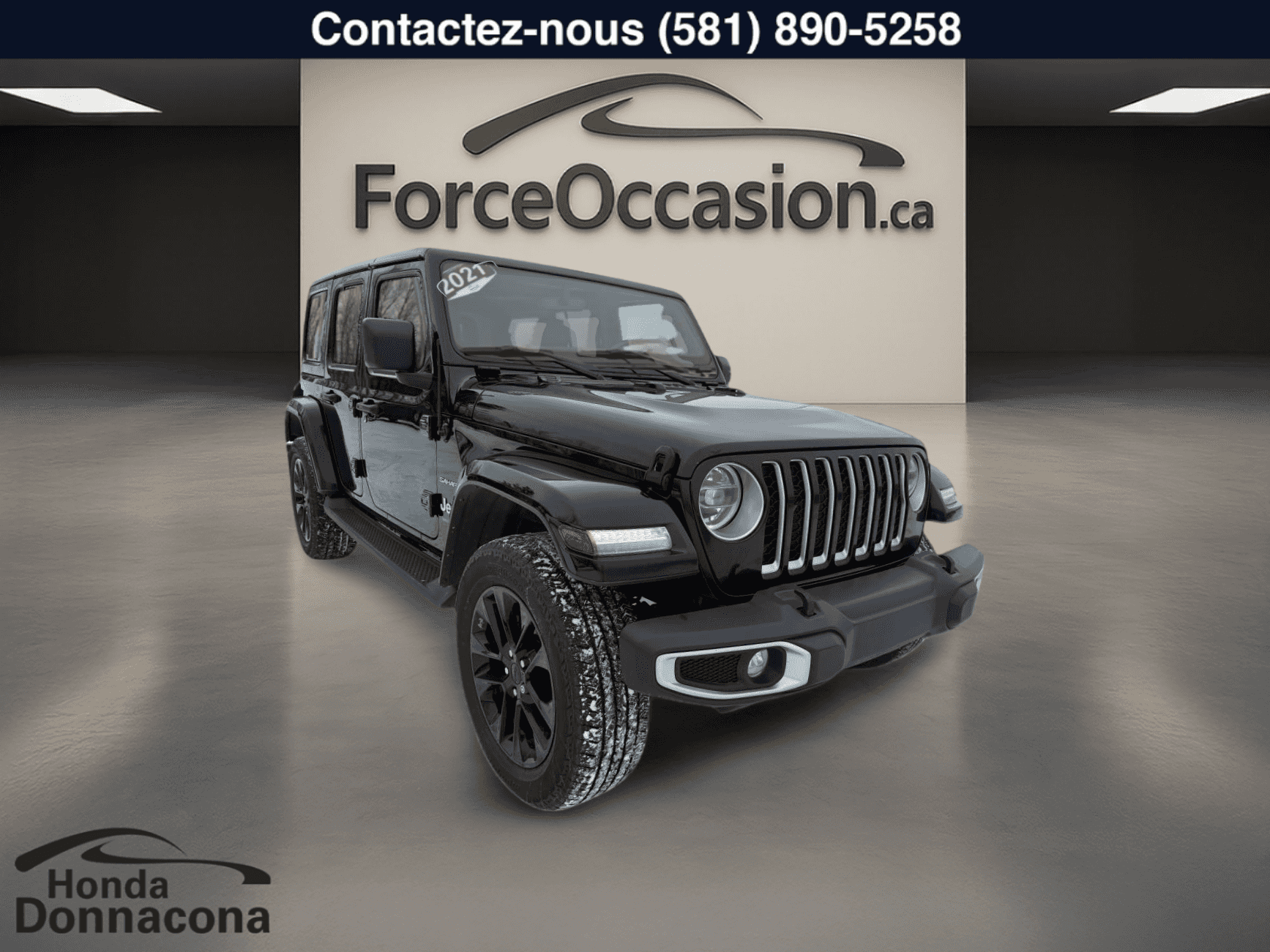 2021 Jeep Wrangler 4XE Unlimited Sahara 4x4 PHEV 4XE CUIR - Image 3
