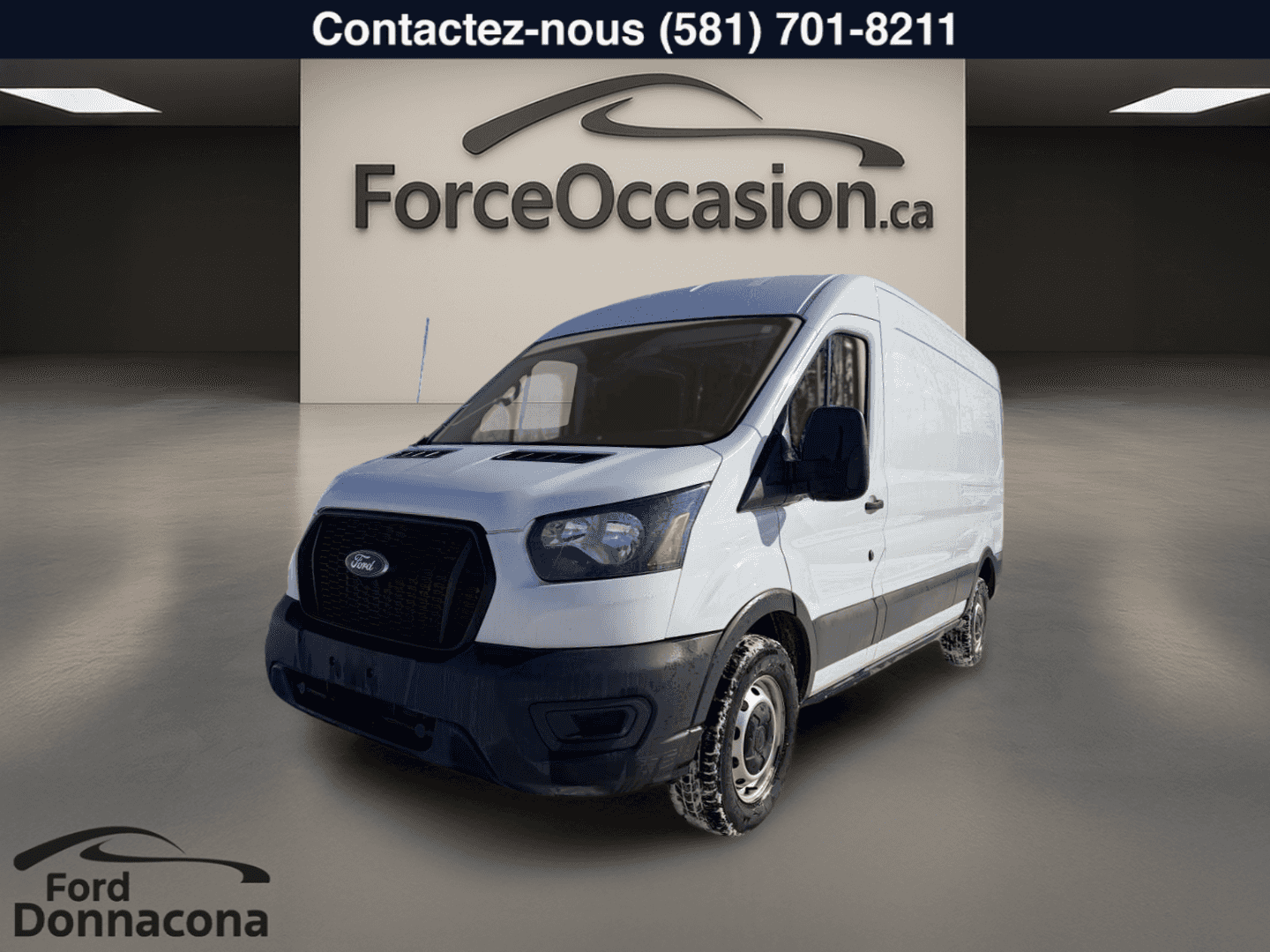 Image 1 Ford Transit Cargo Van T-250 PA toit moyen 130 po PNBV de 9 070 lb 2021