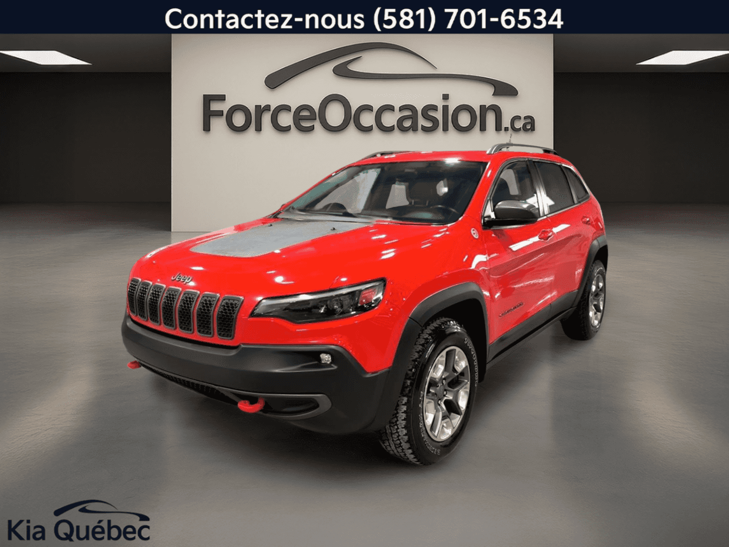 2019 Jeep Cherokee Trailhawk *4x4 *CUIR *GPS *CAMÉRA *ÉCRAN TACTILE - Image 1