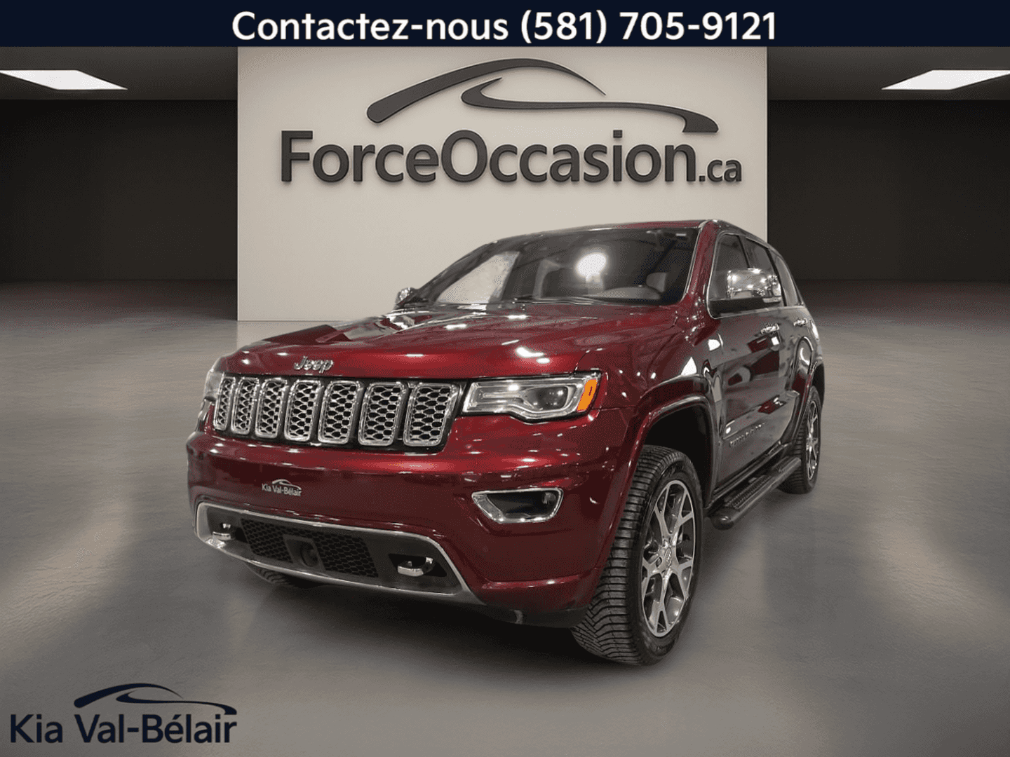 Image 1 Jeep Grand Cherokee Overland 4X4 * V6 * 293Hp * Cuir * Toit * Gps * Harman Kardon * 2020