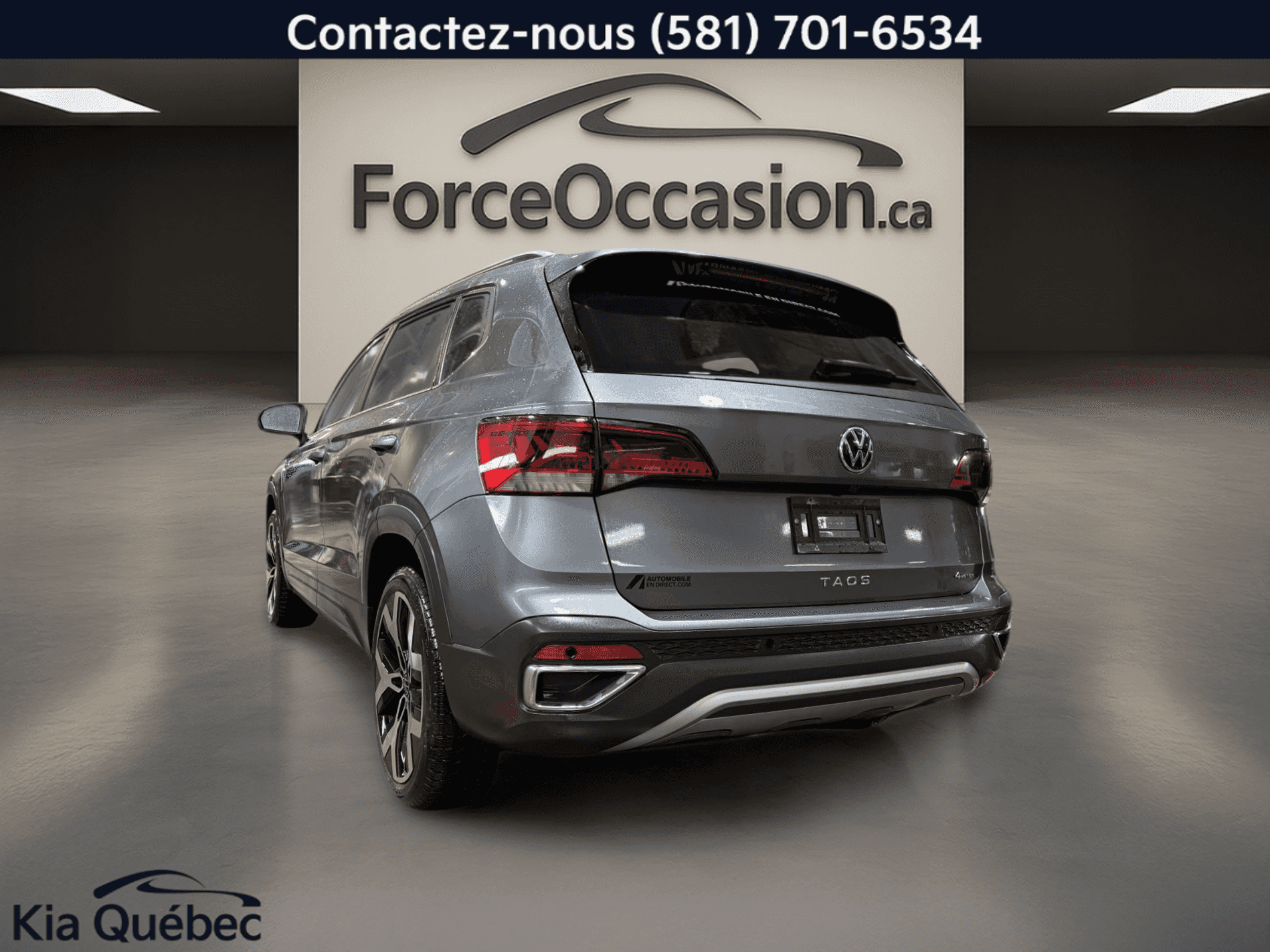 2023 Volkswagen Taos Highline Turbo *Awd *Bizone *Toit Pano *Cuir *Gps *Carplay - Image 2