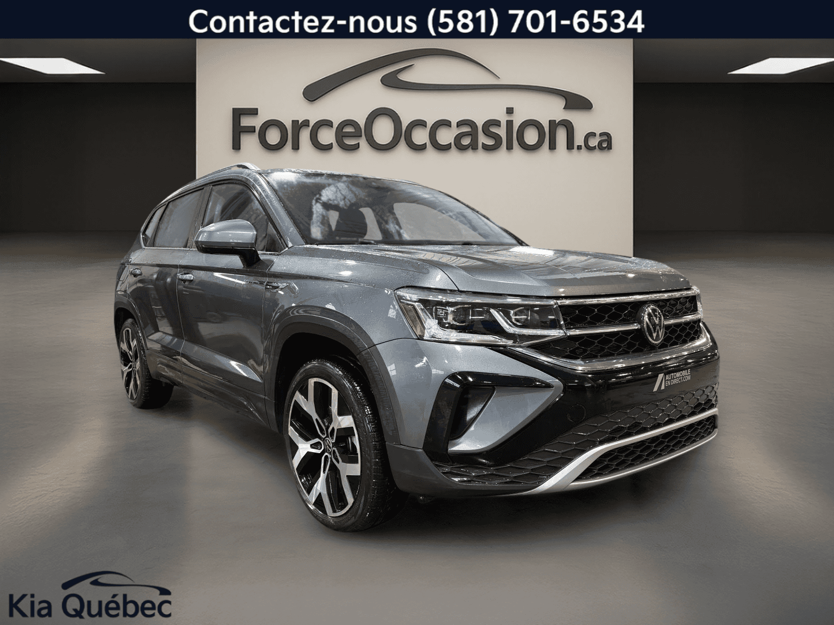 2023 Volkswagen Taos Highline Turbo *Awd *Bizone *Toit Pano *Cuir *Gps *Carplay - Image 4