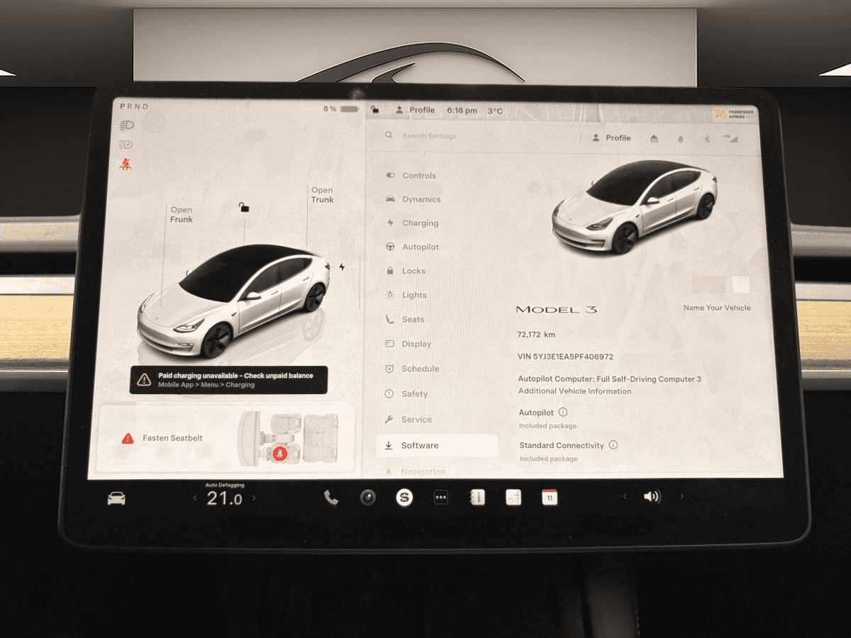 Image 15 Tesla Model 3 Standard Range Rwd * 271Hp * Cuir * Toit * Caméra 360° * 2023