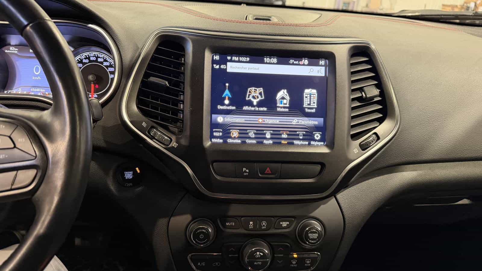 Image 19 Jeep Cherokee Trailhawk 4X4 *2.0L Turbo *Cuir *Toit *Caméra *Carplay *Bizone 2020