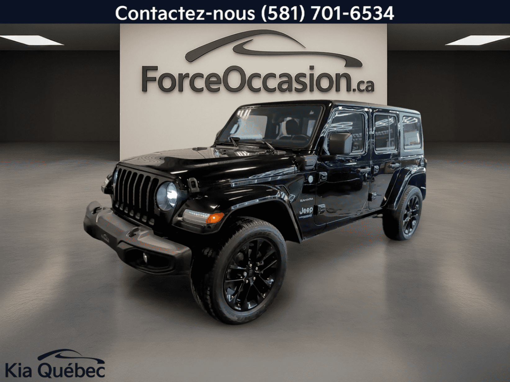 Image 1 Jeep Wrangler 4XE Unlimited Sahara Turbo *Awd *Gps *Cuir *Carplay 2021