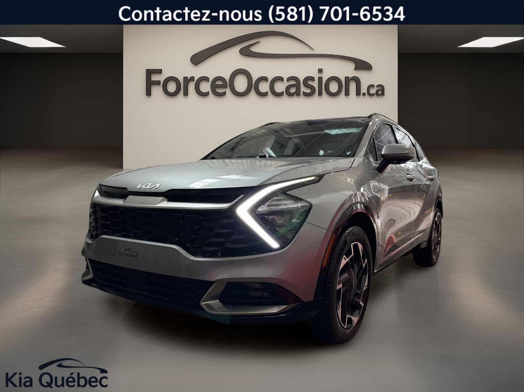 Image 1 Kia Sportage Ex Premium *Awd *Cuir Rouge *Gps *Toit Pano *Siege Ventilé *Bizone 2023