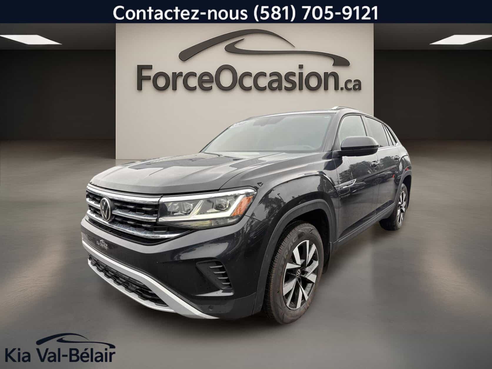 2021 Volkswagen Atlas Cross Sport Comfortline* Awd* V6* Cuir* Sieges Chauffants* Bizone* - Image 1