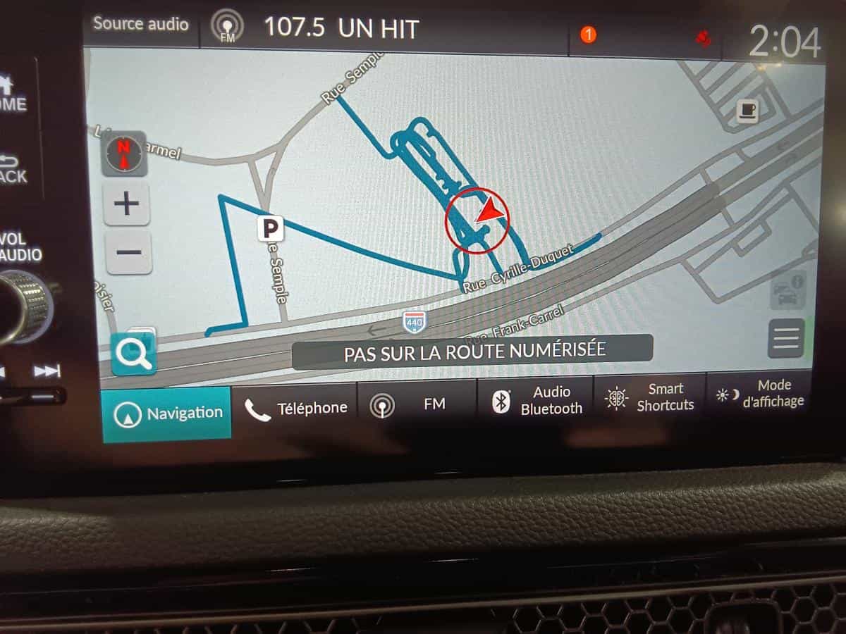 2022 Honda Civic Touring Turbo *Cuir *Gps *Bizone *Toit *Carplay *Caméra - Image 1
