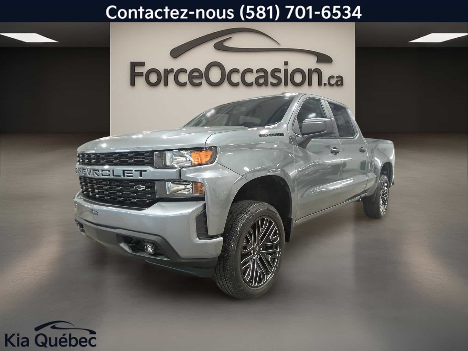 2021 Chevrolet Silverado 1500 Custom 4X4 *V8 *6 Pass *Caméra *Carplay *Cruise - Image 1