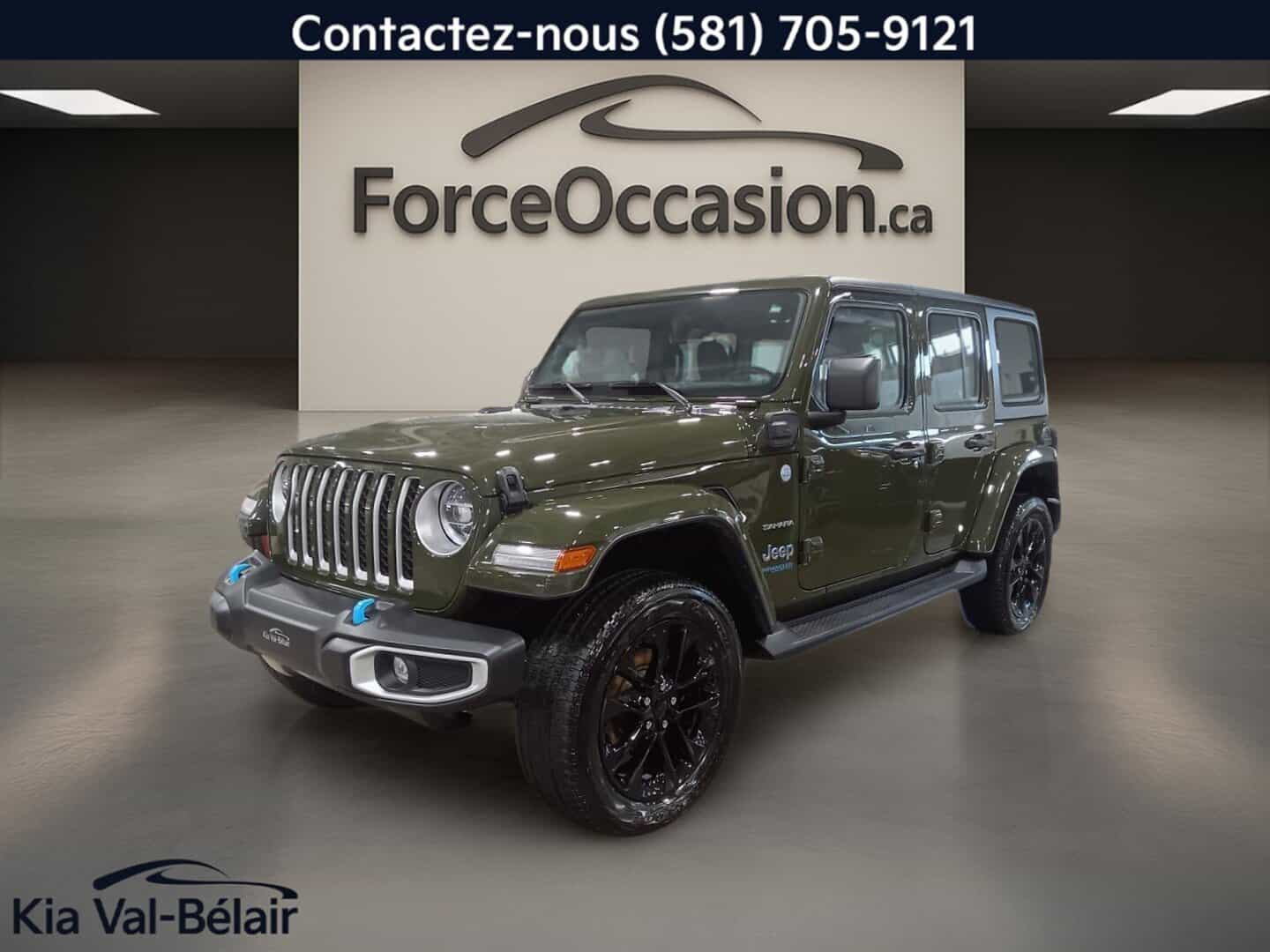 2022 Jeep Wrangler 4XE Unlimited Sahara * 375Hp * Cuir * Toit * Bi-Zone * Volant Chauff * - Image 1