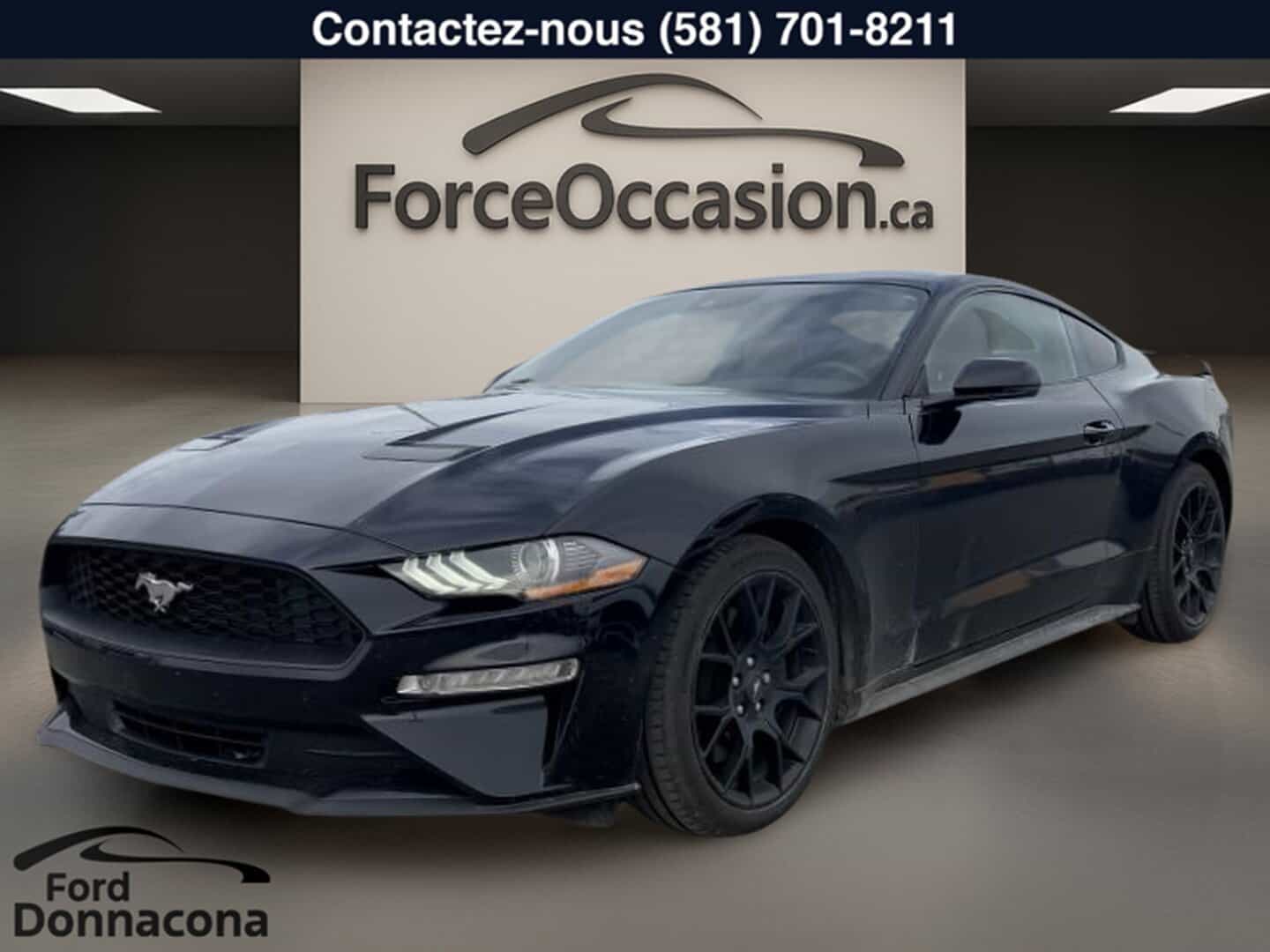 Image 1 Ford Mustang EcoBoost PREMIUM COUPE - INTÉRIEUR ROUGE - BANCS VENTILÉS - MANUEL 6 VITESSES 2019