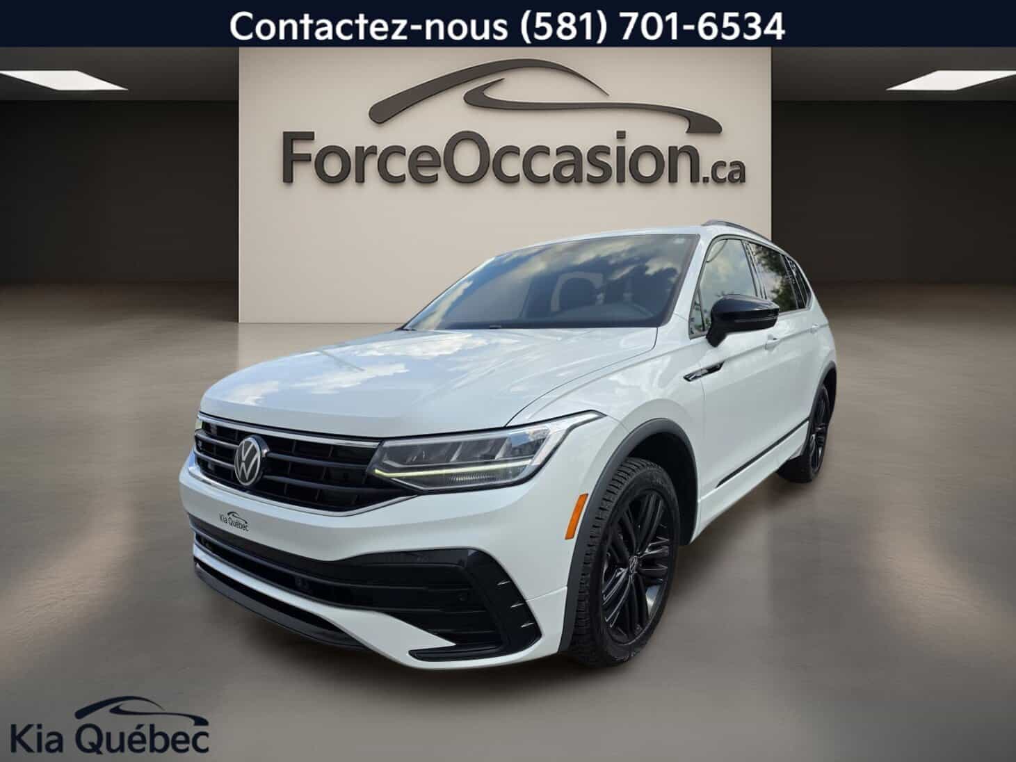 2022 Volkswagen Tiguan Comfortline R-Line *CUIR *TOIT *CAMERA *CARPLAY *VOLANT *REGULATEUR - Image 1