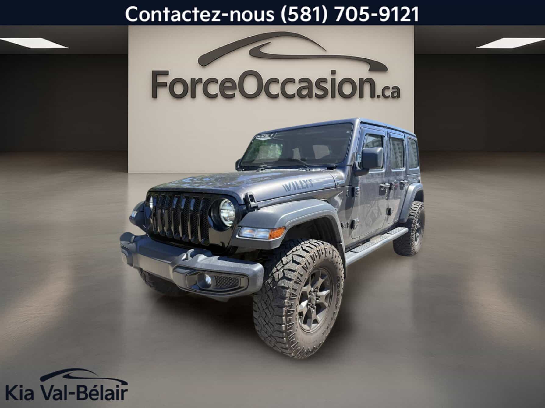 2021 Jeep Wrangler Unlimited Willys * 4X4 * V6 * Caméra * Carplay * Volant Chauff * - Image 1