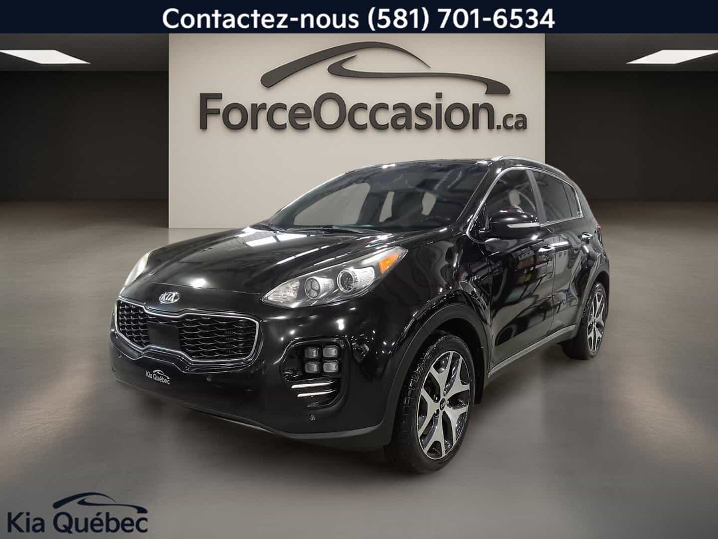 2017 Kia Sportage SX Turbo avec Noir 4 portes TI - Image 1