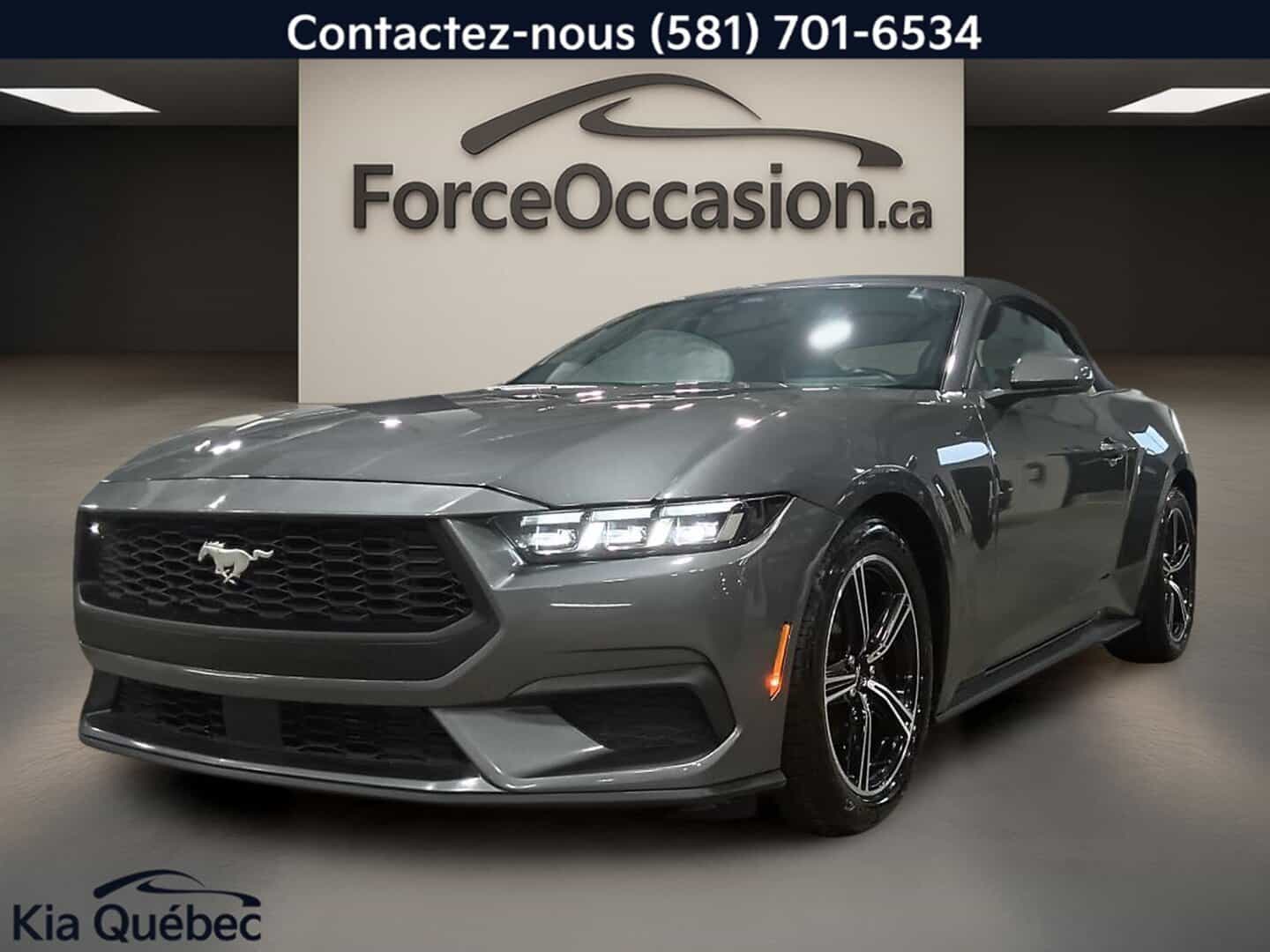 2024 Ford Mustang Ecoboost *Convertible *Carplay *Cuir *Gps *Siege/Volant Cauffant - Image 1
