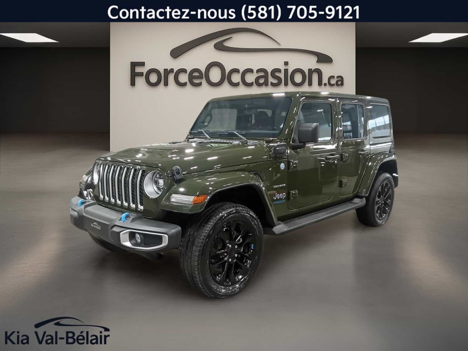 2022 Jeep Wrangler 4XE Unlimited Sahara * 4X4 * Cuir * Toit * Bi-Zone * Volant Chauff * - Image 1