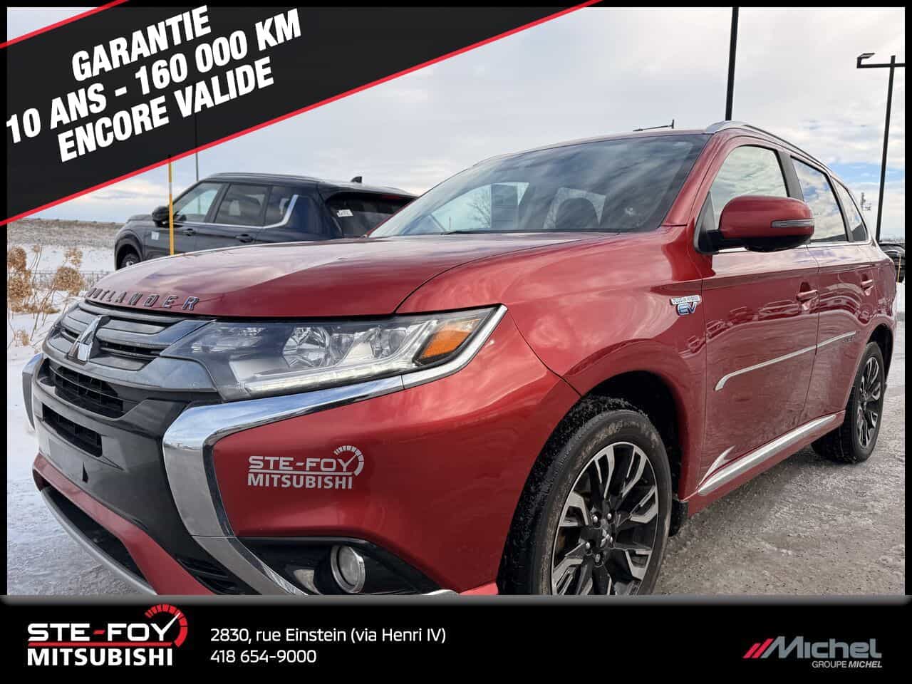 2018 Mitsubishi Outlander PHEV Gt Awd, Toit Ouvrant, Sièges Chauff - Image 1