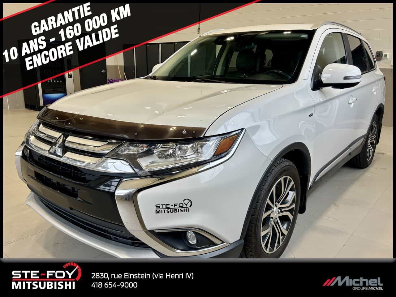 2018 Mitsubishi Outlander Gt Awd, V6, Toit Ouvrant, Sièges Chauff - Image 1