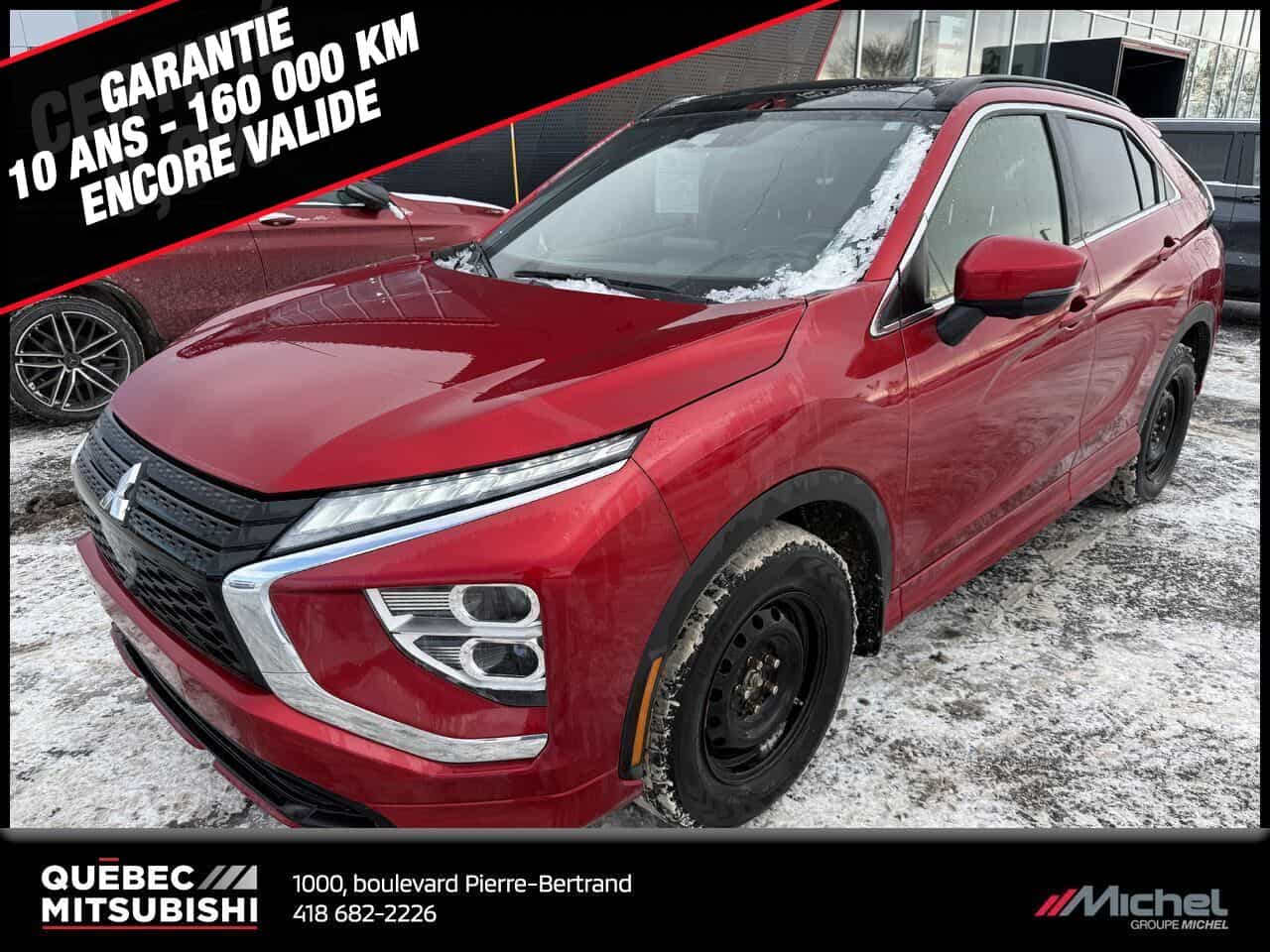 2022 Mitsubishi Eclipse Cross GT S-AWC, Cuir, Volant chauffant, Siège électrique - Image 1