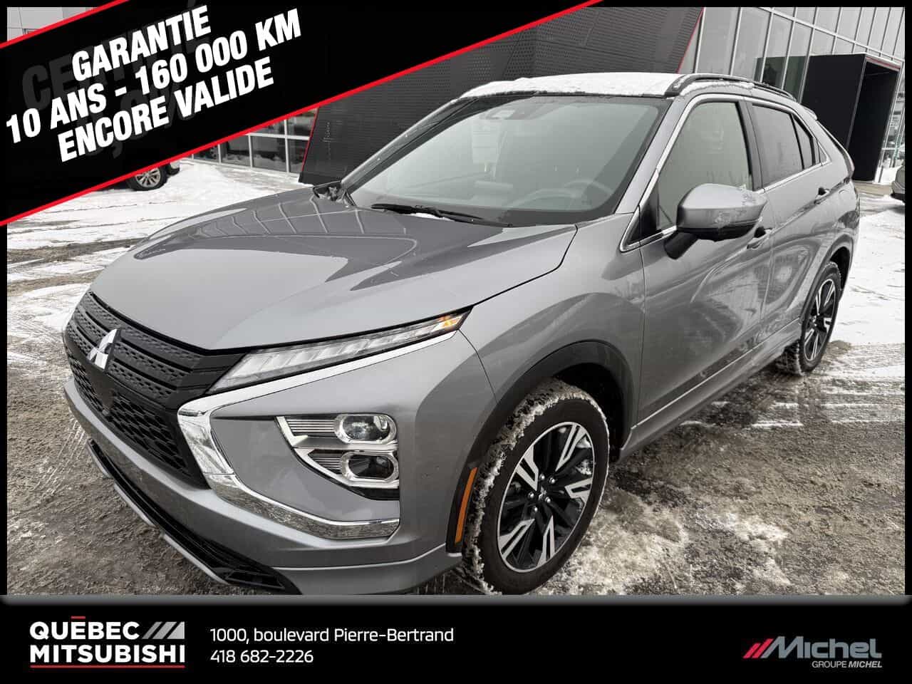 2023 Mitsubishi Eclipse Cross GT S-AWC, Cuir, Hud, Toit Pano, Démarreur à distance - Image 1