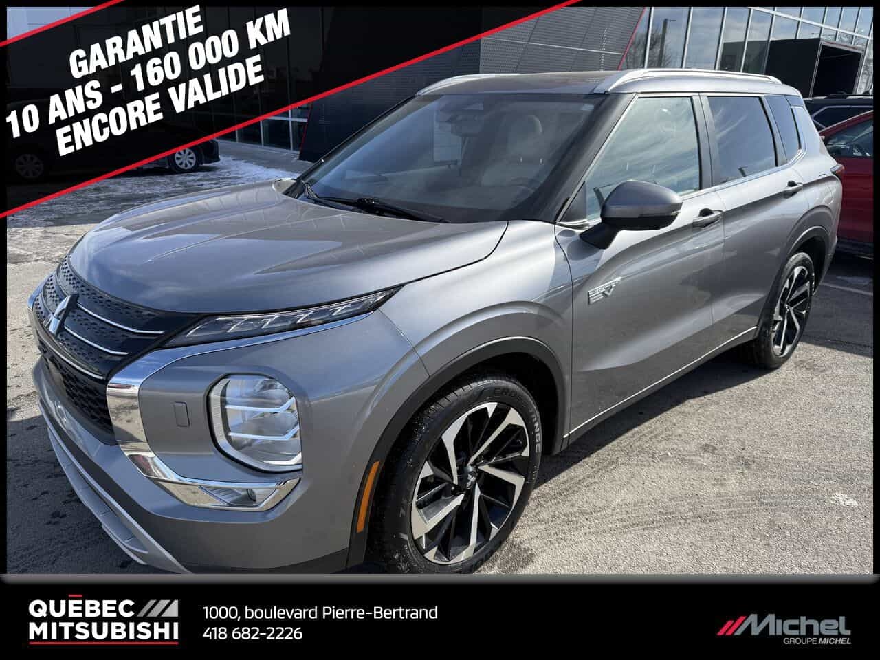 2023 Mitsubishi Outlander PHEV SEL S-AWC, Volant chauffant, 7 passagers - Image 1