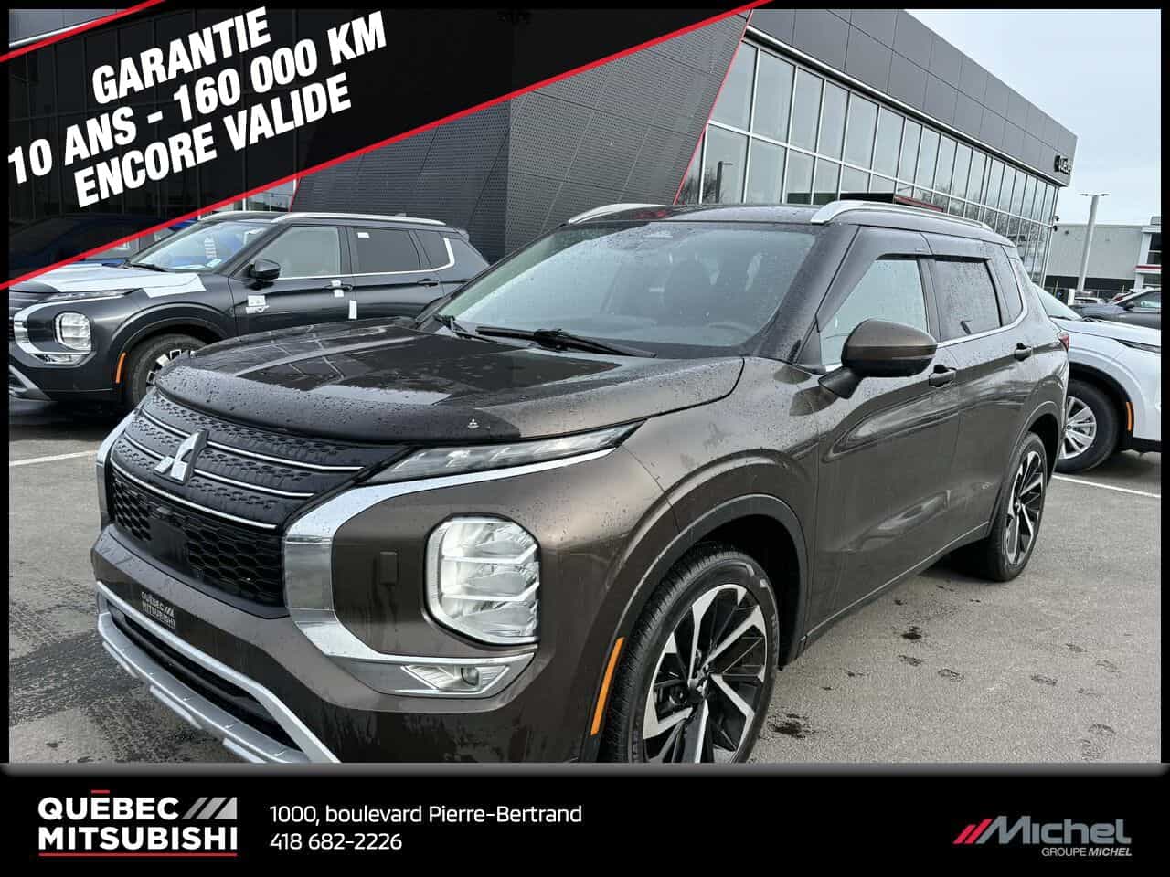 2023 Mitsubishi Outlander SEL S-AWC, Toit pano, Volant chauffant, Démarreur à distance - Image 1