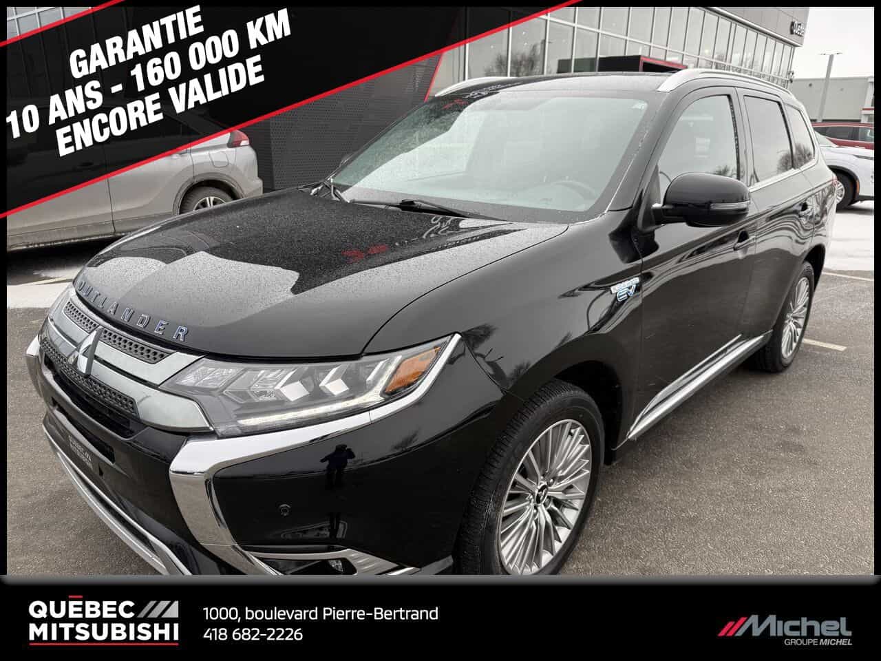 2021 Mitsubishi Outlander PHEV SEL S-AWC, Hybride, Entrée sans clef, Jamais accidenté - Image 1