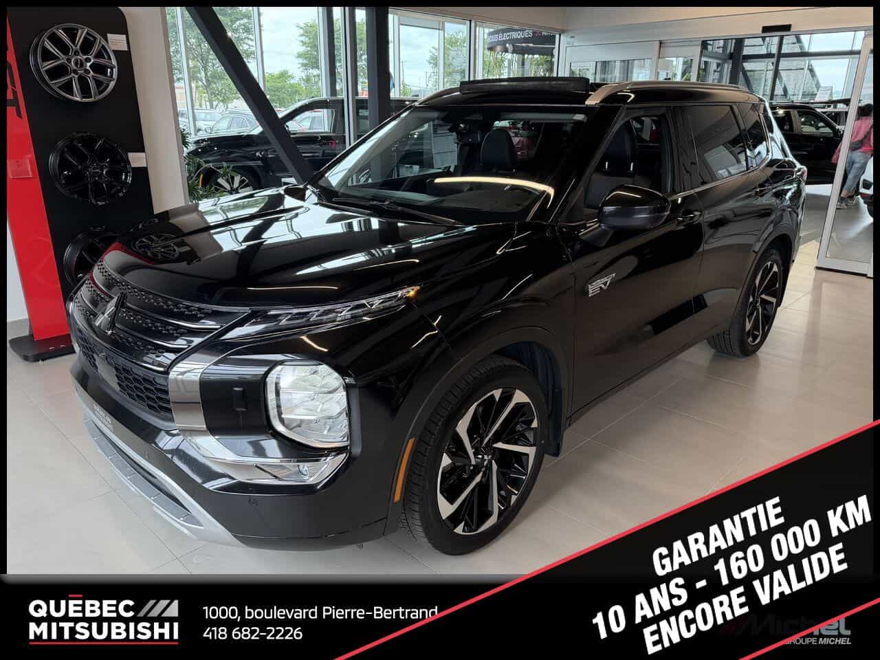 2025 Mitsubishi Outlander PHEV GT S-AWC, Toit pano, Cuir, 7 passagers - Image 1